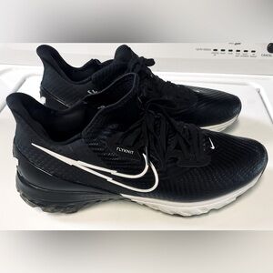 NIKE Air Zoom Flyknit Infinity Tour Black Golf Shoes MEN 10.5